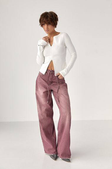 Приталений лонг на блискавці - молочний цвет, M (є розміри) | Зображення 2