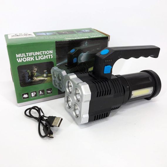 Яскравий ліхтарик BL-X510-4LED+COB Якісний ліхтарик Потужний CW-239 ручний ліхтарик | Зображення 4