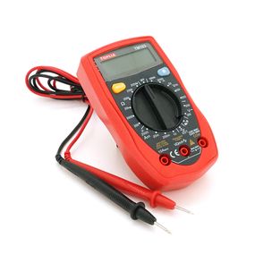 Мультиметр Toplla TM103. Вимірювання: V, A, Ω, ◻︎ (генератор сигналів 50 Гц). Функції: продзвонювання, тест діодів. Габарити: 130