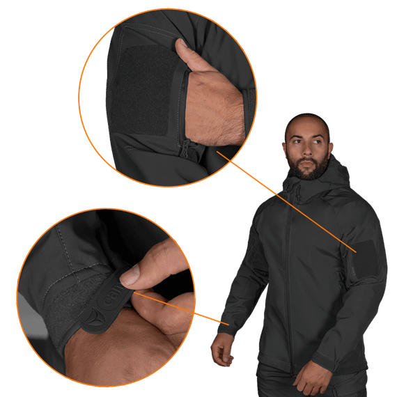 Куртка Stalker SoftShell Чорна (7226), S | Зображення 2
