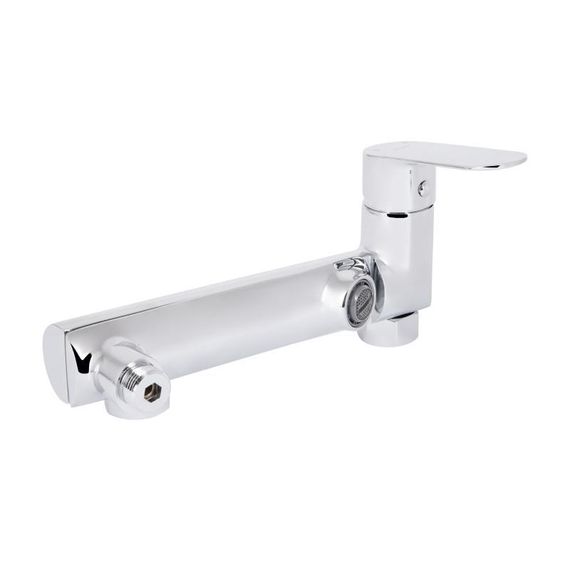 Смеситель для ванны Qtap Evia с поворотным изливом (c душевым гарнитуром) QTEVI260CRM47578 Chrome | Зображення 5