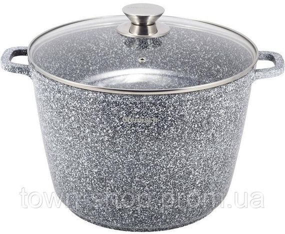 Кастрюля Ofenbach Snow Marble 10л индукционная с антипригарным покрытием NB-100504