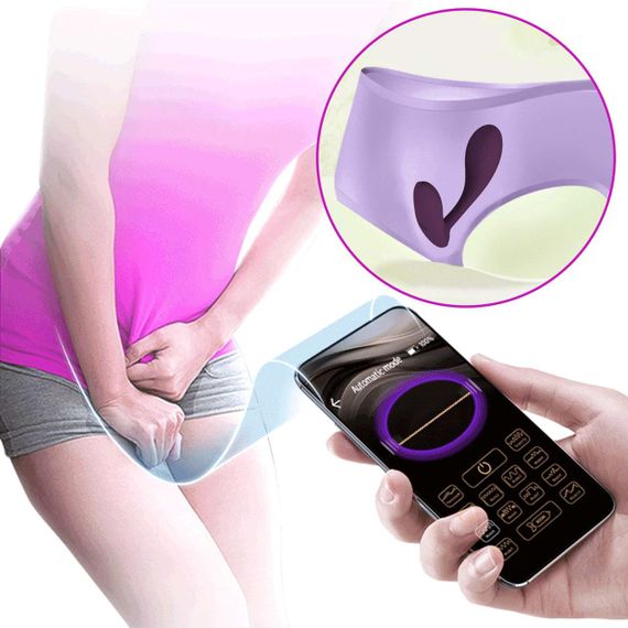 Вібратор PRETTY LOVE Baird Purple, 12 vibration functions Mobile APP Long-distance Control Sex Aura | Зображення 7