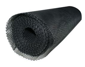 Сетка садовая 6*8 2м*30м от кротов пластиковая чёрная Сота