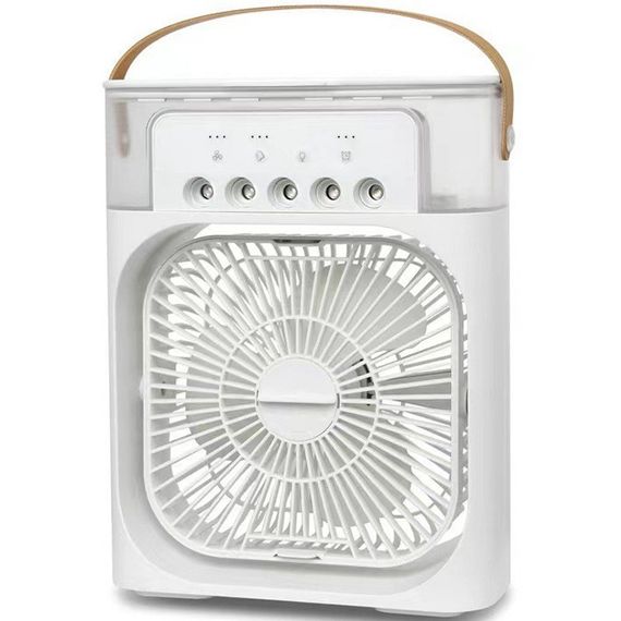 Настільний вентилятор Spray Fan-B 2in1 з регулюванням кута нахилу і водяним охолодженням White