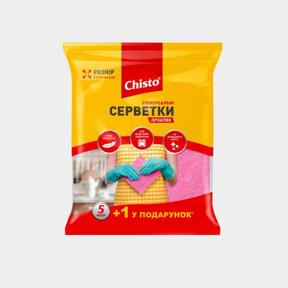 Chisto серветки універсальні 5+1шт практик