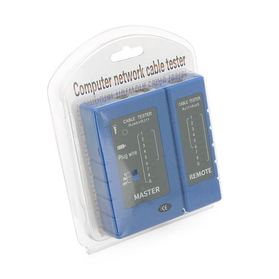 Кабельний тестер Merlion NSHL916DC-AL, RJ-45+RJ11 | Зображення 1