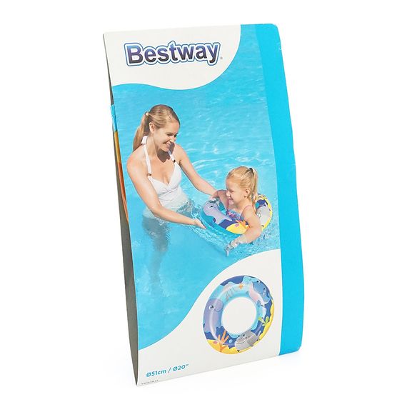Коло надувне пляжне для плавання "Aqua Pals". діаметр 51 см. Mix color. Bag | Зображення 1