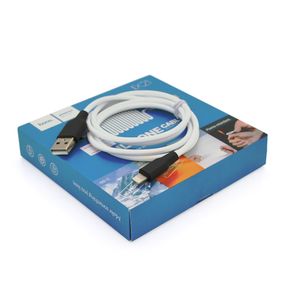 Кабель Hoco X21 Silicone, Lightning-USB, 2.4A, White, длина 1.2м, BOX