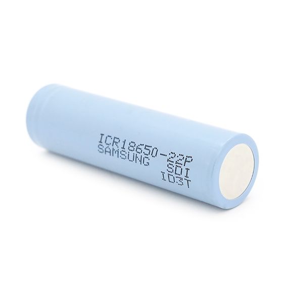 Аккумулятор Li-Ion 18650 Samsung ICR18650-22P, 2200mAh, 10A, 4.2/3.62/2.75V, Blue, 2 шт в упаковке, цена за 1 шт | Зображення 2