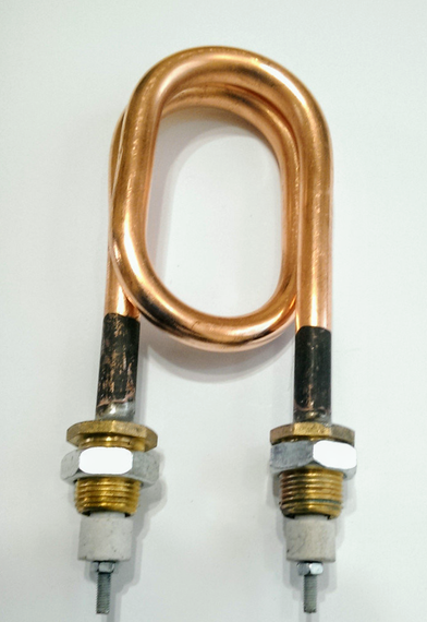 Тен мідний 1500w D 11 штуцер м 18 водяний ( дистиляторний ) скріпка | Зображення 1