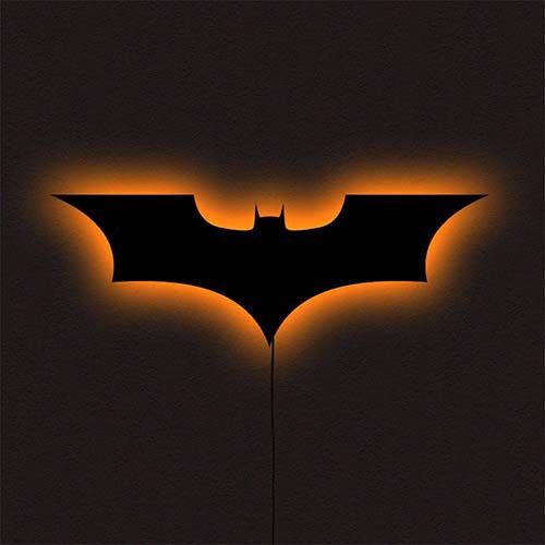 Панно декоративне картина на стіну Бетмен LED підсвітка 500х175 acr-p000153 | Зображення 1