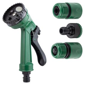 Набір для поливу Grad пістолет-розпилювач 4-х режимний 2 конектора + адаптер на шланг 3/4" (5012585)