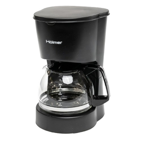 Кавоварка електрична крапельна 600W 600мл чорний HCD-012 Holmer