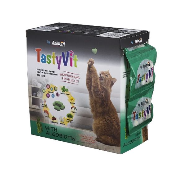 Витаминизированные лакомства для котов с рыбой AnimAll TastyVit Fish, 600 шт