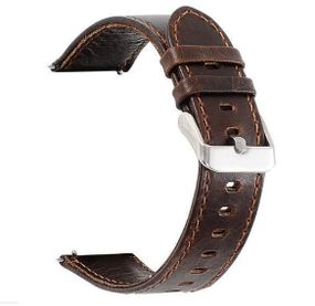 Кожаный ремешок Primo для часов Xiaomi Amazfit Bip / Amazfit Bip GTS / Amazfit Bip Lite - Dark Brown