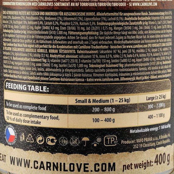 Корм вологий Carnilove Dog k консерви для собак з північним оленем 400 г | Зображення 4