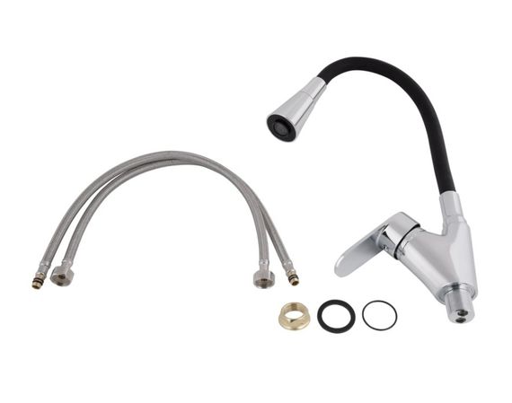 Змішувач для кухні Lidz Tani 007F3, Chrome/Black (k40) LDTAN007F3BCR37649 | Зображення 2