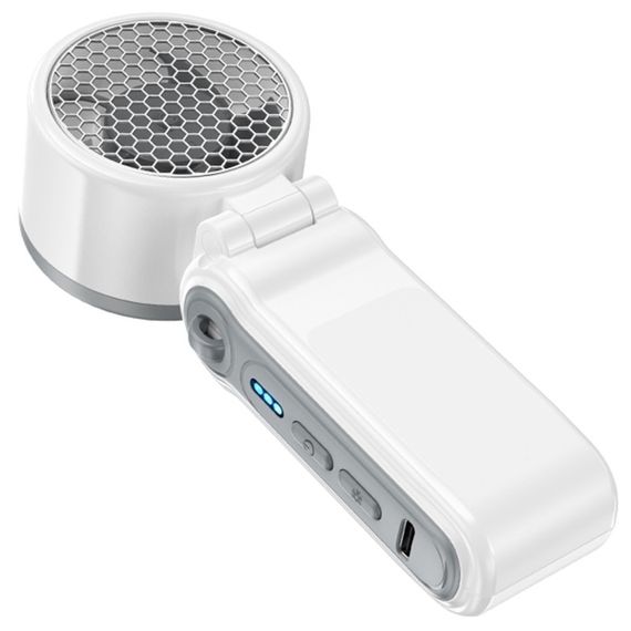 Портативний вентилятор Hoco HX604 handheld folding fan 3000 mAh White | Зображення 1