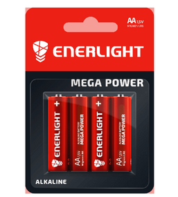 Батарейка лужна AA/LR6 (бл-4шт) Enerlight Mega Power