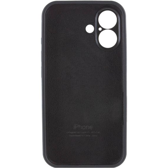 Чохол Silicone Case Full Camera Protective (AA) для Apple iPhone 16 (6.1") Чорний / Black | Зображення 5