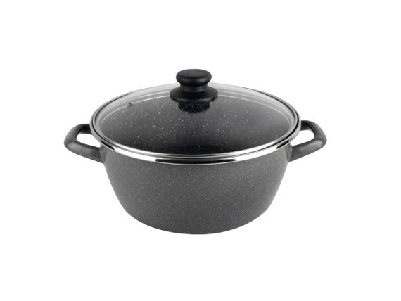 Кастрюля Vitrinor K2 2108026, 2.5 л, 22 см, стальная эмалированная с крышкой, для всех типов плит