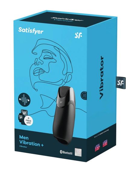 Смарт-Мастурбатор із вібрацією Satisfyer Men Vibration+ чорний sexstyle | Зображення 4