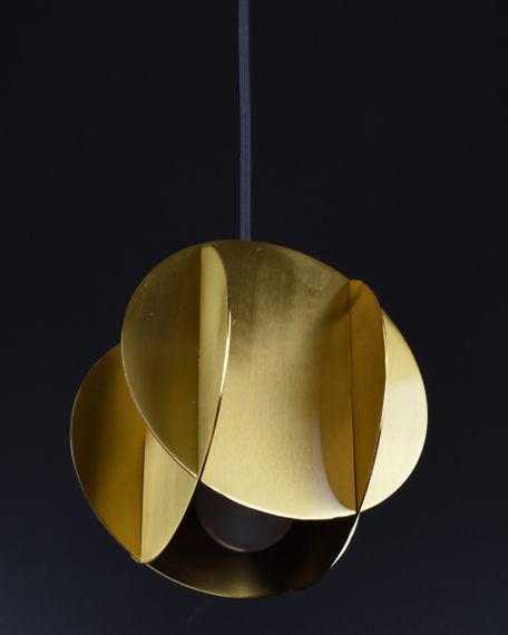 Люстра підвісна на 1 лампочку 27080 Латунь 25-200х15х15 см. | Зображення 4