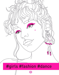 Раскраска. Girls Fashion Dance Z101109У Жорж 18*23см (9786178023508)