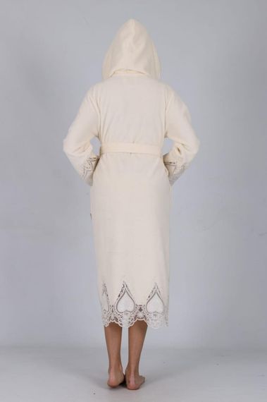 Жіночий халат Nusa 4360 кремовий, 2XL | Зображення 1