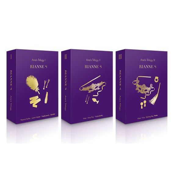 Романтичний подарунковий набір RIANNE S Ana's Trilogy Set I: помада-вібратор, затискачі, пов'язка Sex Aura | Зображення 8