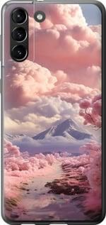 Чохол на Samsung Galaxy S21 Plus Рожеві хмари із силікону FCh_006694