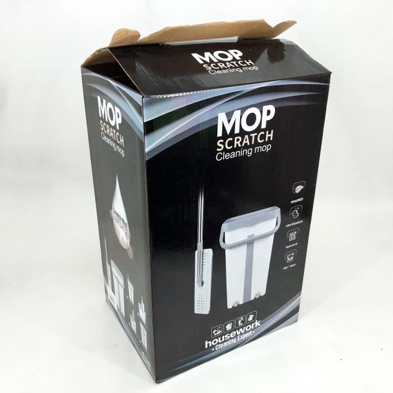 Швабра с автоматическим отжимом scratch Scratch Cleaning Easy Mop, Уникальная швабра ZI-26 | Зображення 3