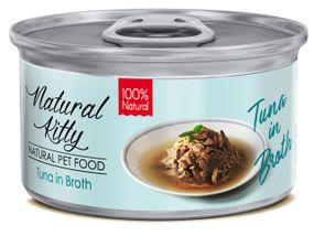 Вологий корм для котів з тунцем Natural Kitty Broth Series Tuna In Broth, 80 гр