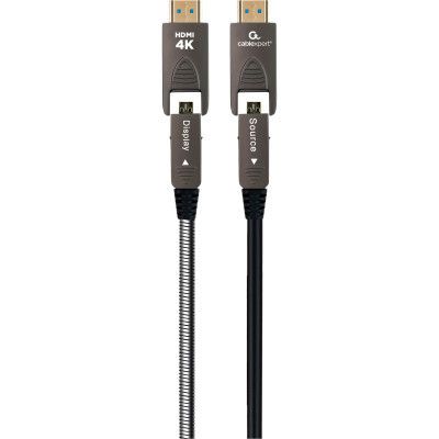 Кабель мультимедийный HDMI M to HDMI M 10.0m V2.0 4K60Hz A/D to A/D AOC Cablexpert (CCAP-HDMIDD-AOC-10M)