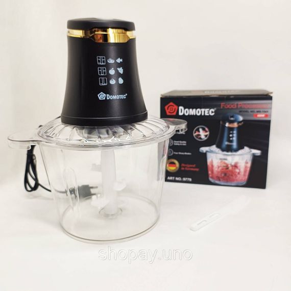 Кухонный измельчитель для круп мяса дома Domotec, Блендер для пюре и коктейлей, Высокомощный блендер XV-42 | Зображення 3