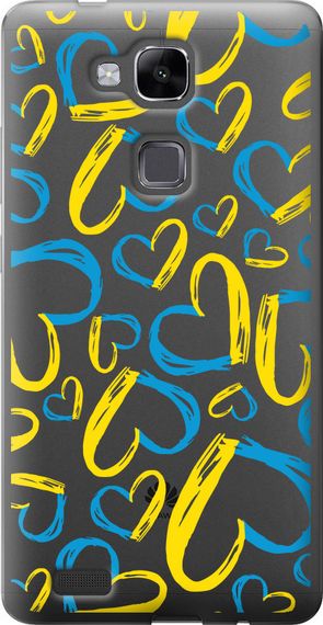 Чехол на Huawei Ascend Mate 7 Сердца UA "5292u-140-17620"