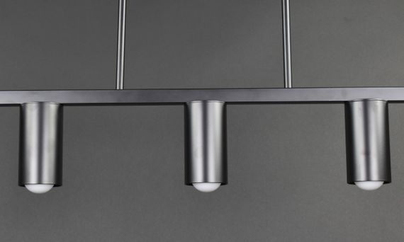 Люстра стельова на 5 лампочок 27724 Чорний 35-65х10х101 см. | Зображення 5