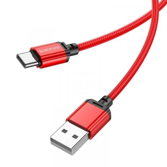 Кабель Borofone BX87 USB -Type-C (3А/1м) червоний | Зображення 1