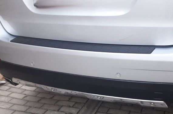 Накладка на задній бампер DPT V-2 (ABS) (90см, чорний мат) для Mercedes GL сlass X164 2006-2012 рр