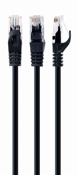 Патч корд Cablexpert PP6U-0.5M/BK, UTP, категорія. 6, литий,  50u" штекер із фіксатором, 0.5 м, чорний