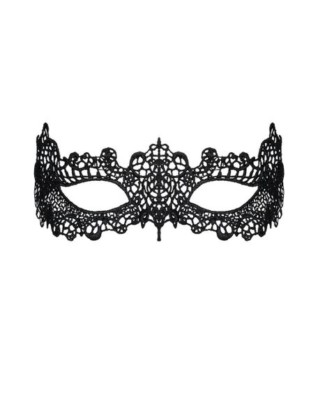 Мереживна маска Obsessive A701 mask, єдиний розмір, чорна | Зображення 1