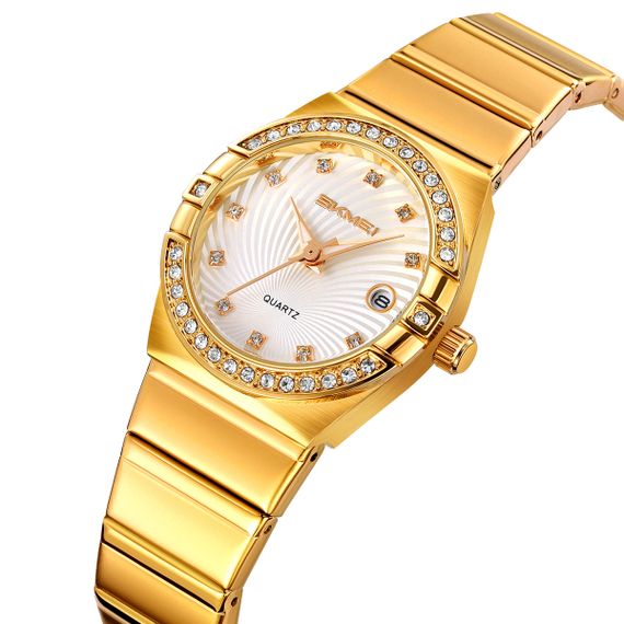 Жіночий класичний годинник Skmei 2342GD Gold | Зображення 1