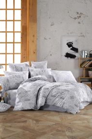 Постільна білизна EVA Ranforce 160 х 220 см. Albi Gri