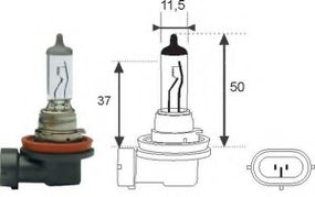 H8 12 Лампа розжарювання (H8 12V 35W) MAGNETI MARELLI 002547100000