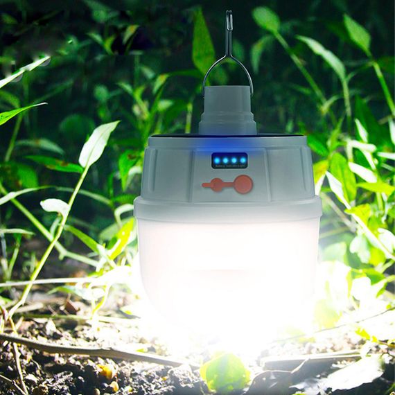 Ліхтар на сонячній батареї для кемпінгу Solar BL-2022 / Акумуляторна підвісна лампа | Зображення 1