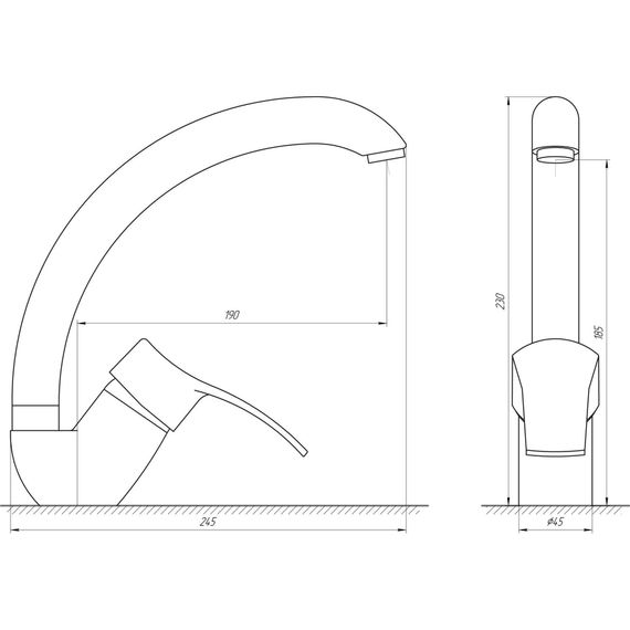 Змішувач для кухні DOMINO DQ-203S | Зображення 1