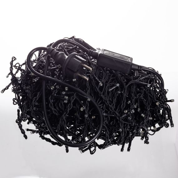 Новорічна гірлянда вулична Бахрома 36 м 600 LED чорний провід Білий 36МBW | Зображення 2