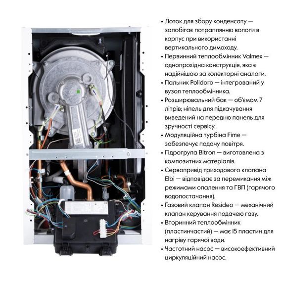 Котел газовий Airfel Optimum Premix 36 кВт | Зображення 8