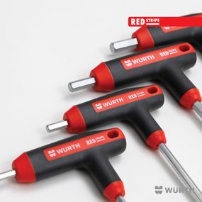 Набір викруток з Т-подібною рукояткою 7 шт., RED STRIPE